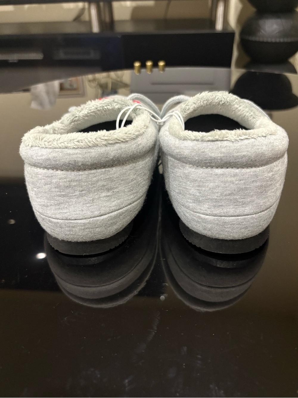 Champion Gray Slip-On Slippers with Red and Purple Logo - Picture 3 of 6